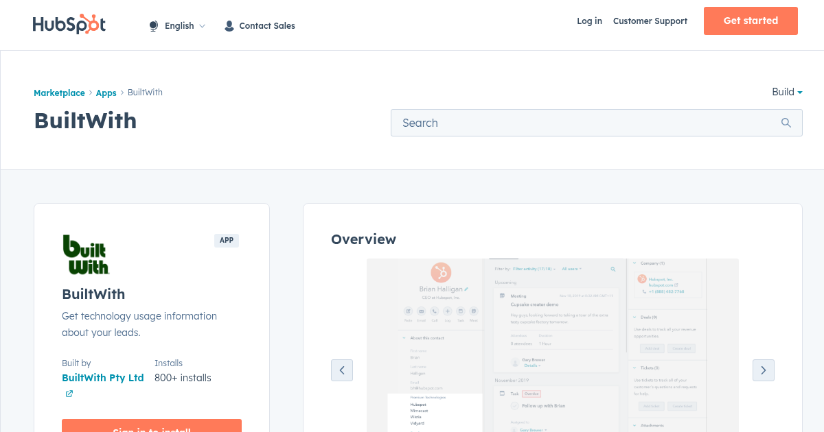 BuiltWith - Lead Scoring and Routing App for HubSpot | BuiltWith Pty Ltd