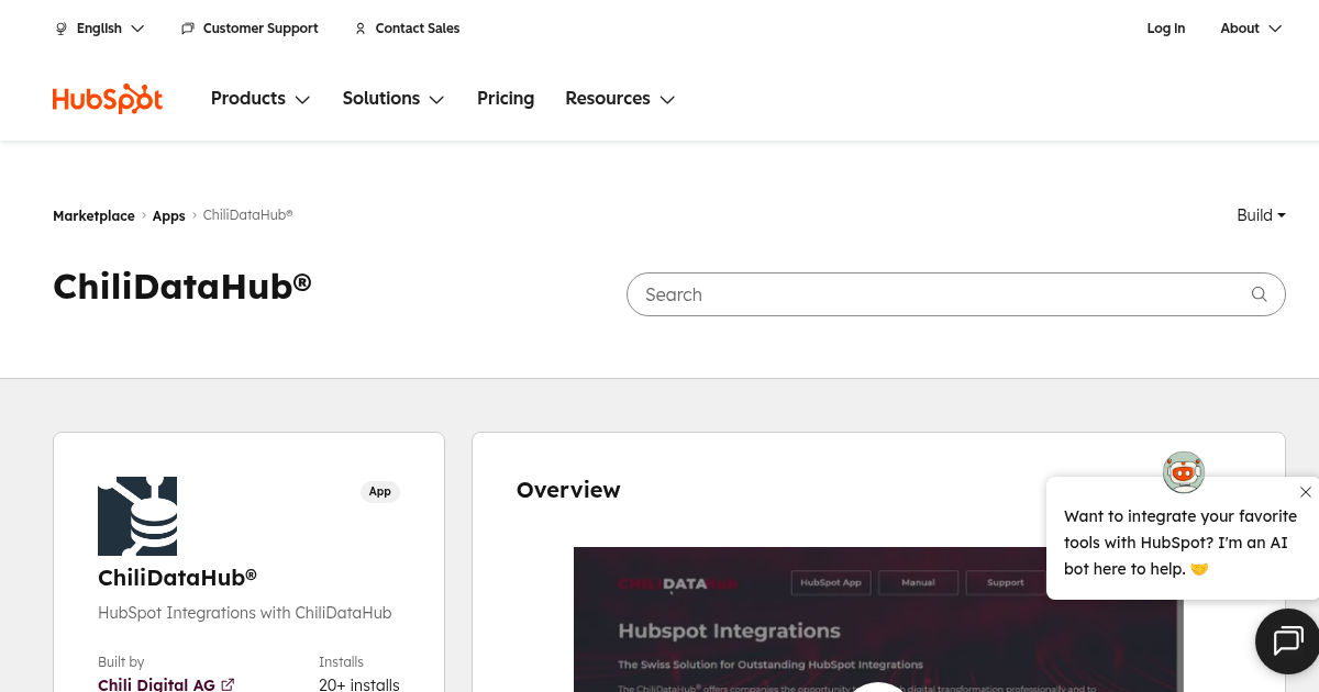 ChiliDataHub® - Connector App for HubSpot | Chili Digital AG
