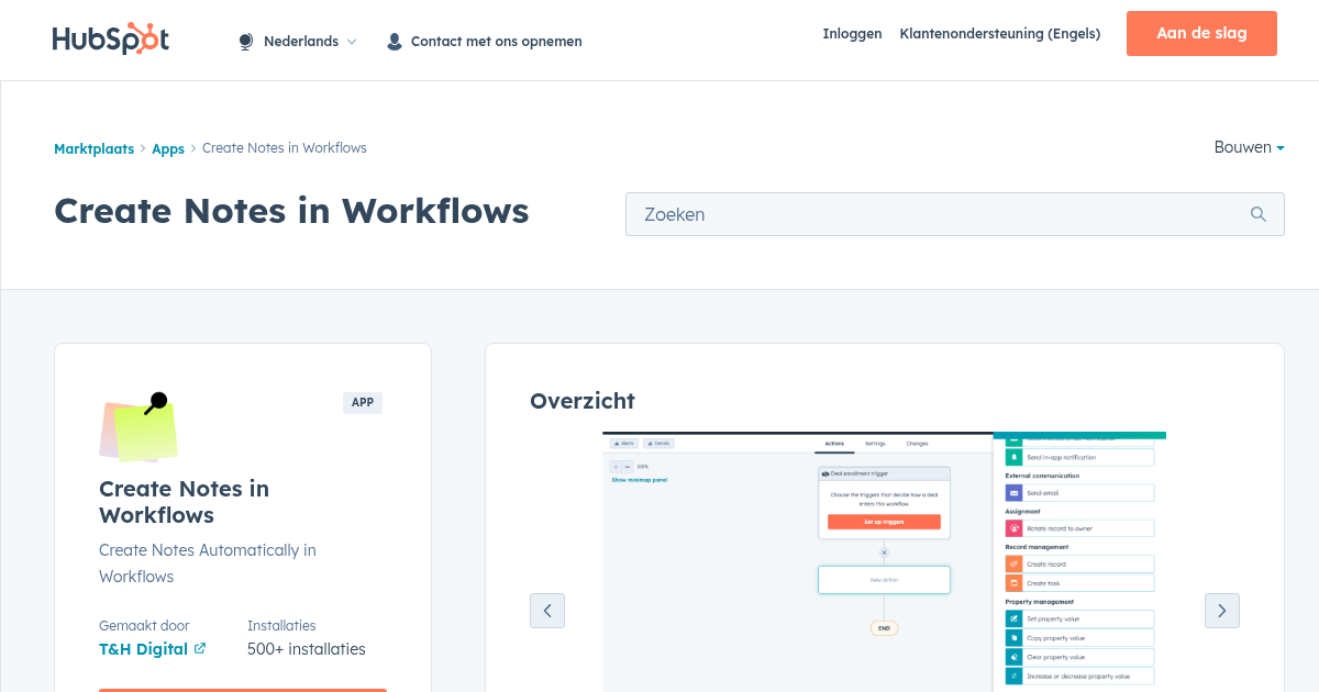 Create Notes in Workflows - Workflowautomatisering App voor HubSpot | T ...