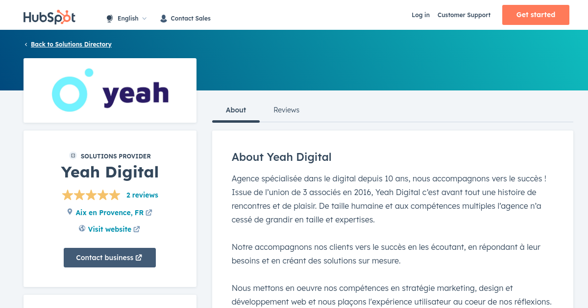 Yeah Digital Agency Services & Qualifications | HubSpot
