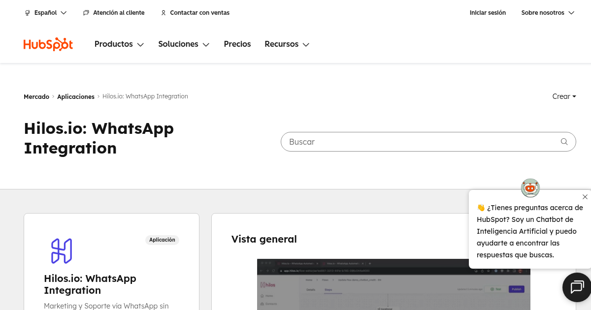 Hilos.io: WhatsApp Integration - Aplicaciones para HubSpot | Hilos