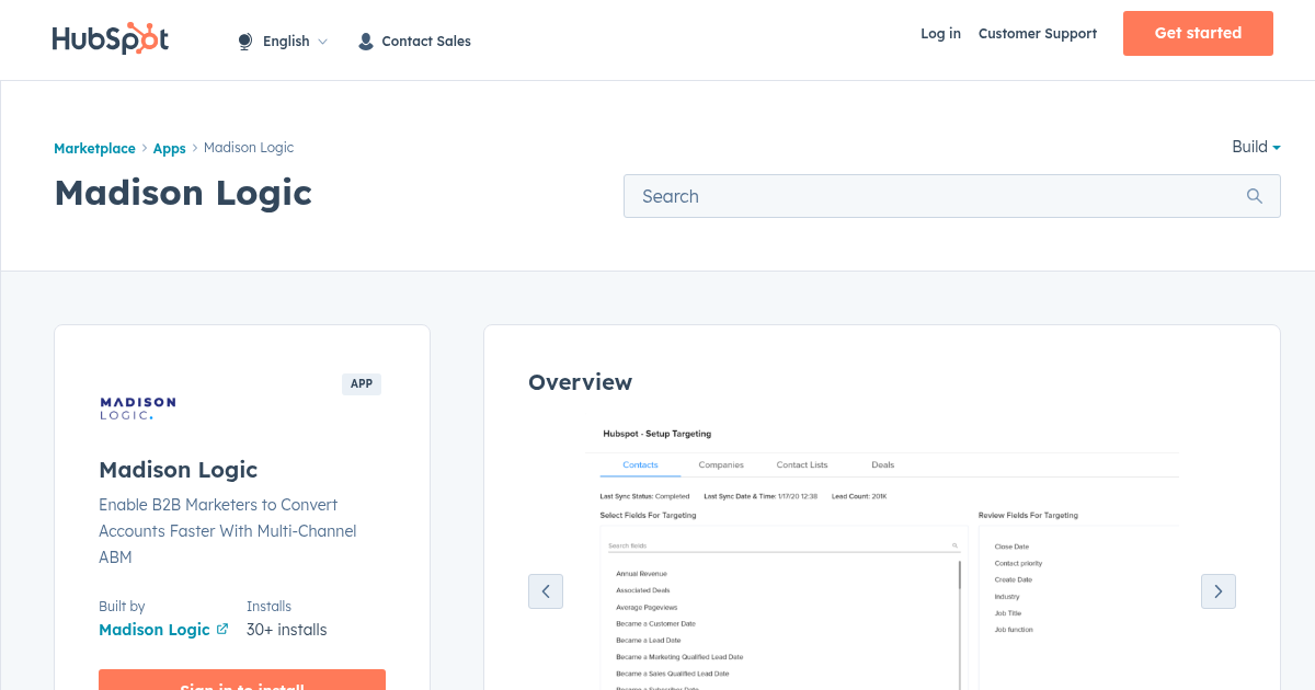 Madison Logic - Account Based Marketing App for HubSpot | Madison Logic