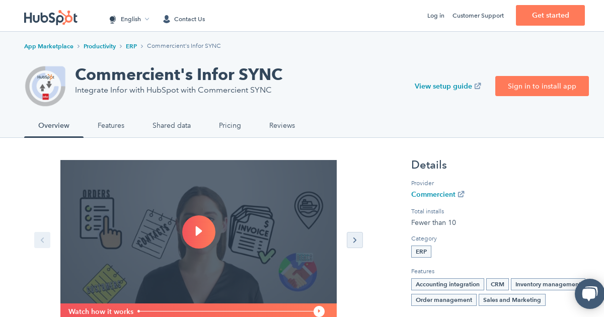 Commercient's Infor SYNC HubSpot Integration | Connect Them Today