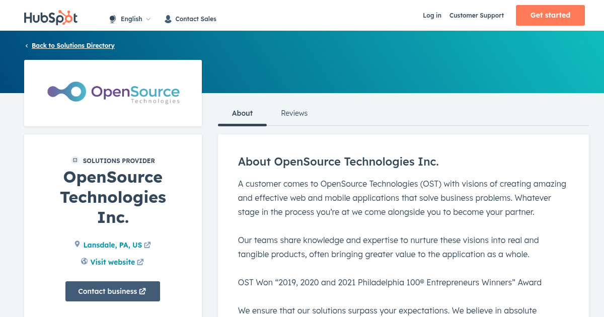 OpenSource Technologies Inc. Agency Services & Qualifications | HubSpot