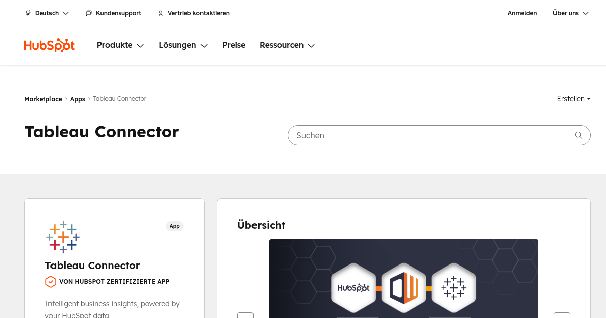 Tableau Connector – Sales-Analytics und Connector-App für HubSpot ...