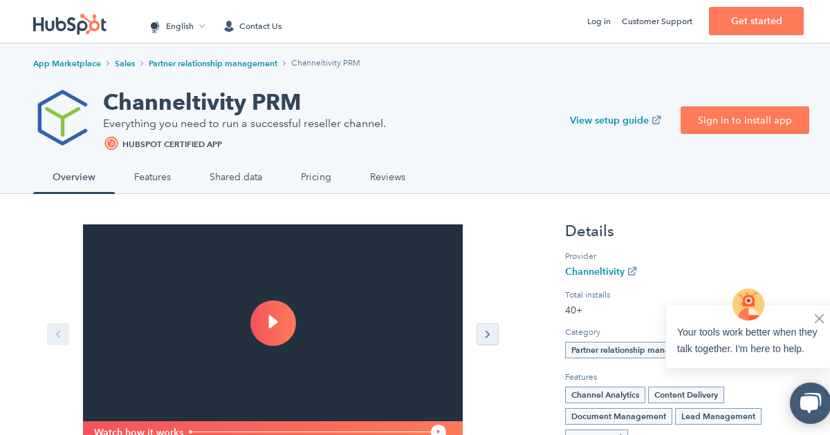 Channeltivity PRM HubSpot Integration | Connect Them Today
