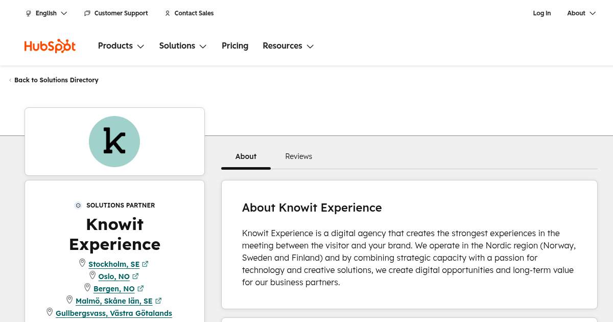 Knowit Experience Agency Services & Qualifications | HubSpot