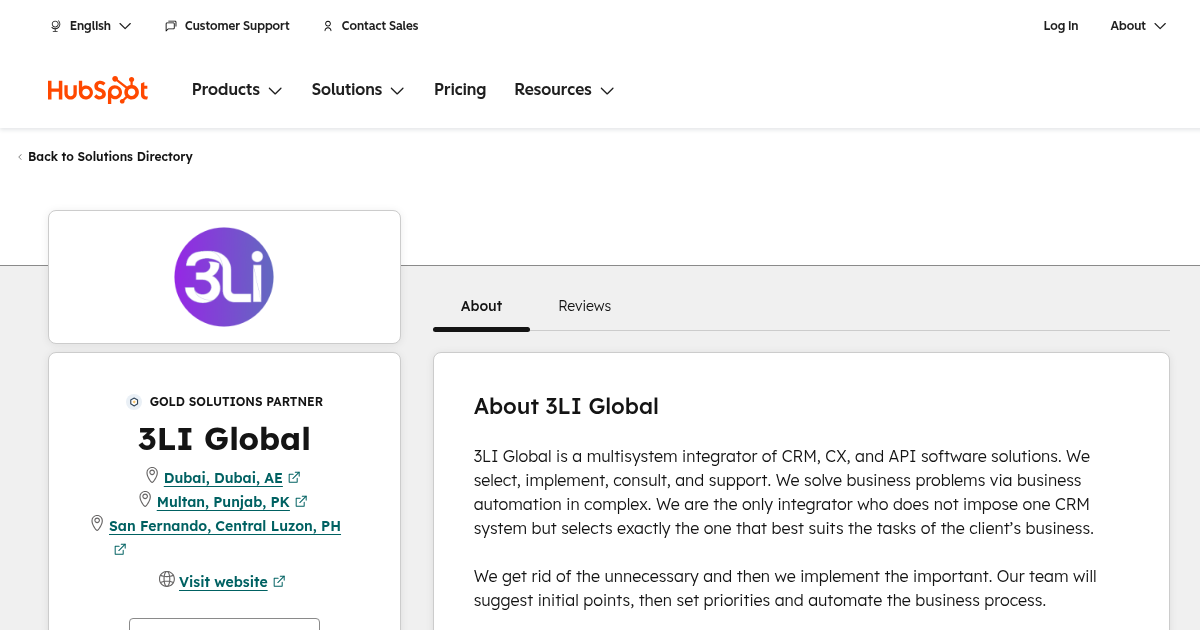 3LI Global Agency Services & Qualifications | HubSpot
