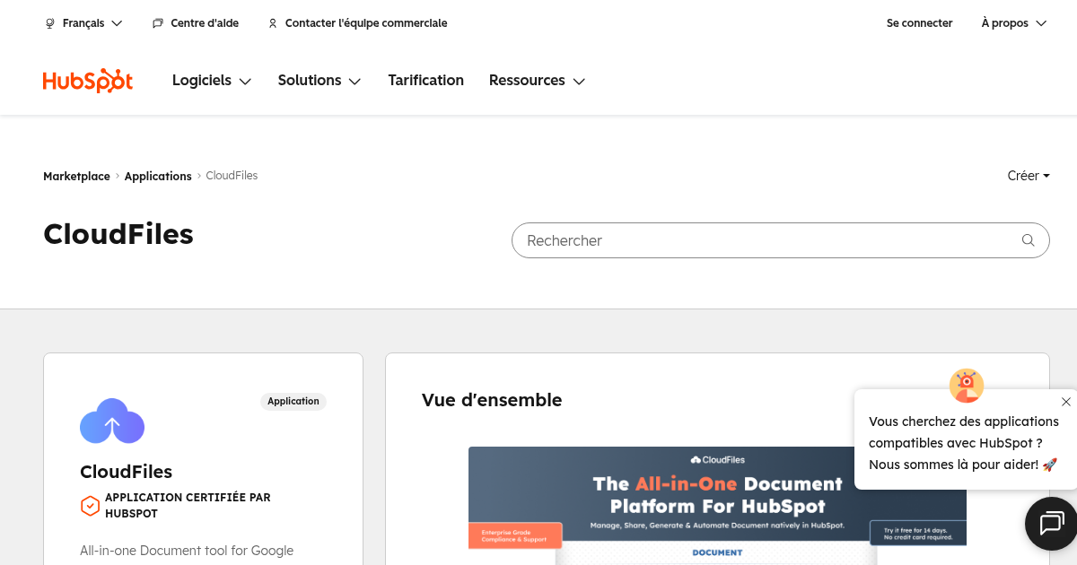 CloudFiles - Application Développement des ventes pour HubSpot | CloudFiles