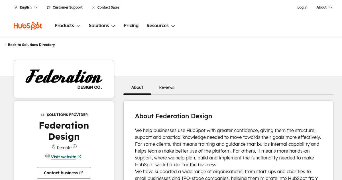 Federation Design Features Federation Design Agency Services & Qualifications | HubSpot