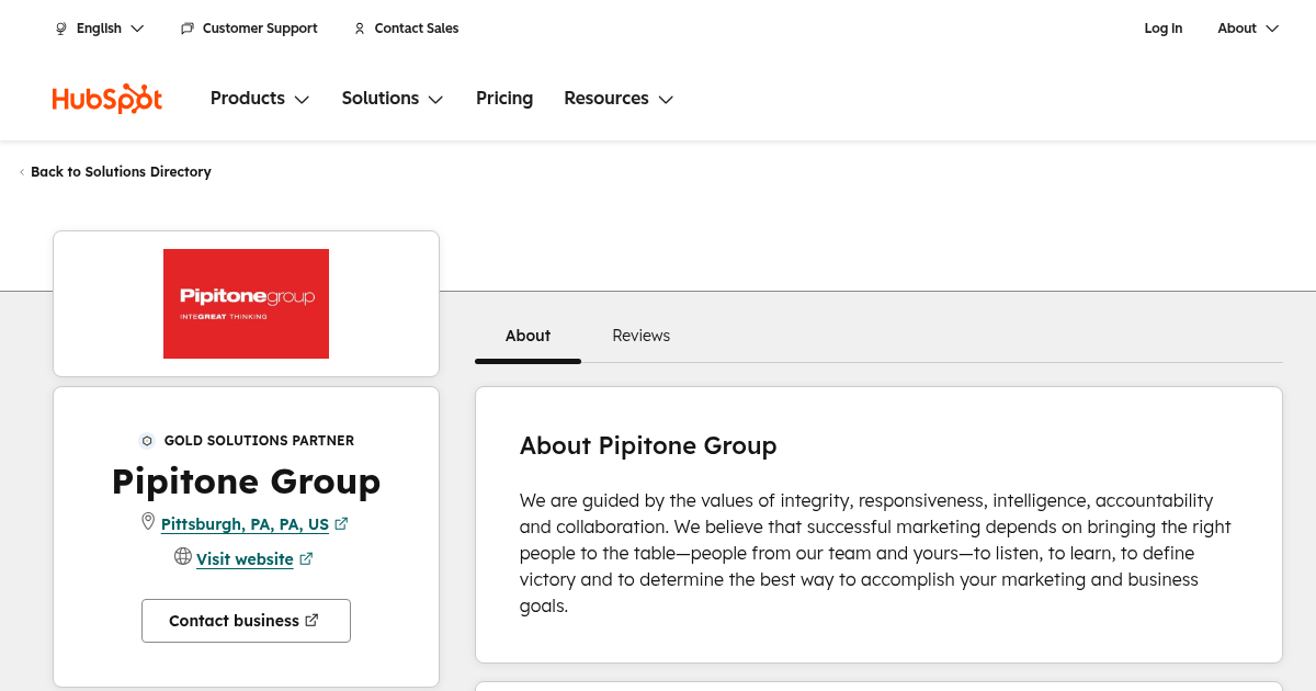 Pipitone Group Agency Services & Qualifications | HubSpot