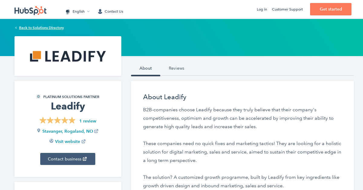 Leadify Agency Services & Qualifications | HubSpot