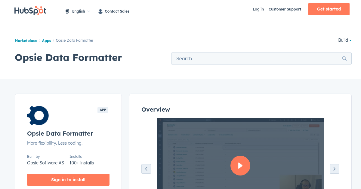 Hubspot Shop Software Opsie Data Formatter - Data Quality and Backup App for HubSpot | Opsie ...