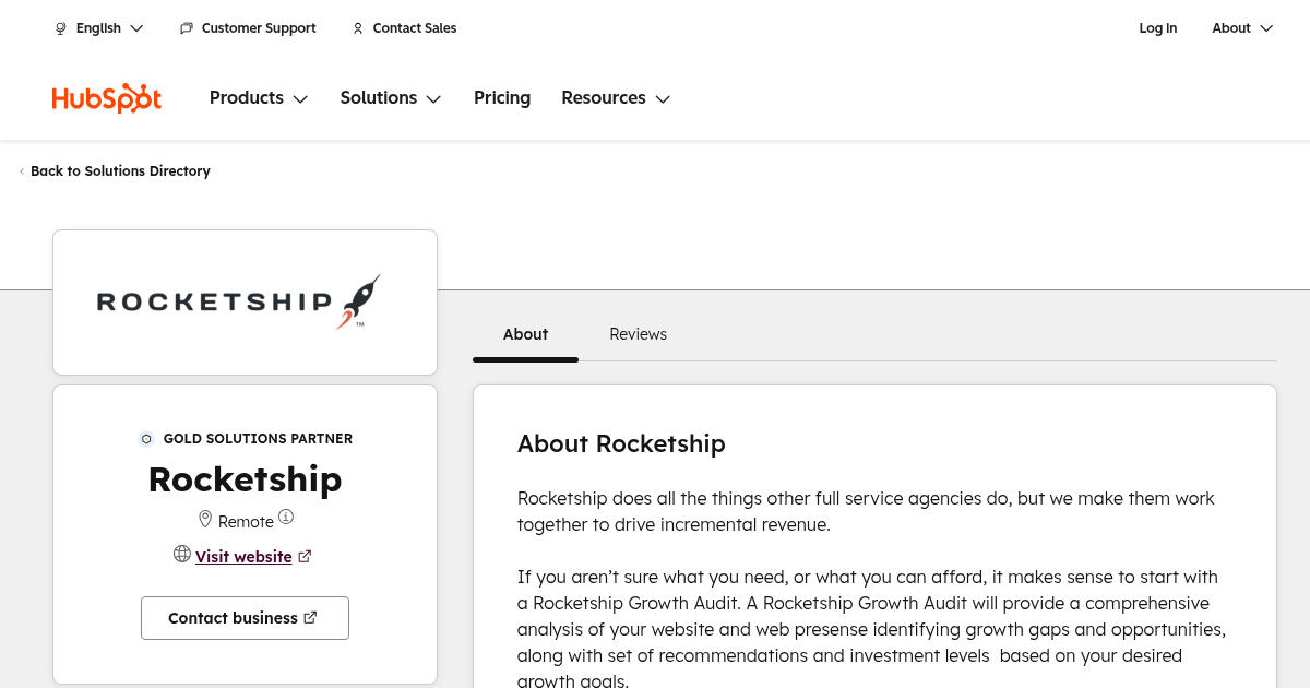 Rocketshp Rocketship Agency Services & Qualifications | HubSpot