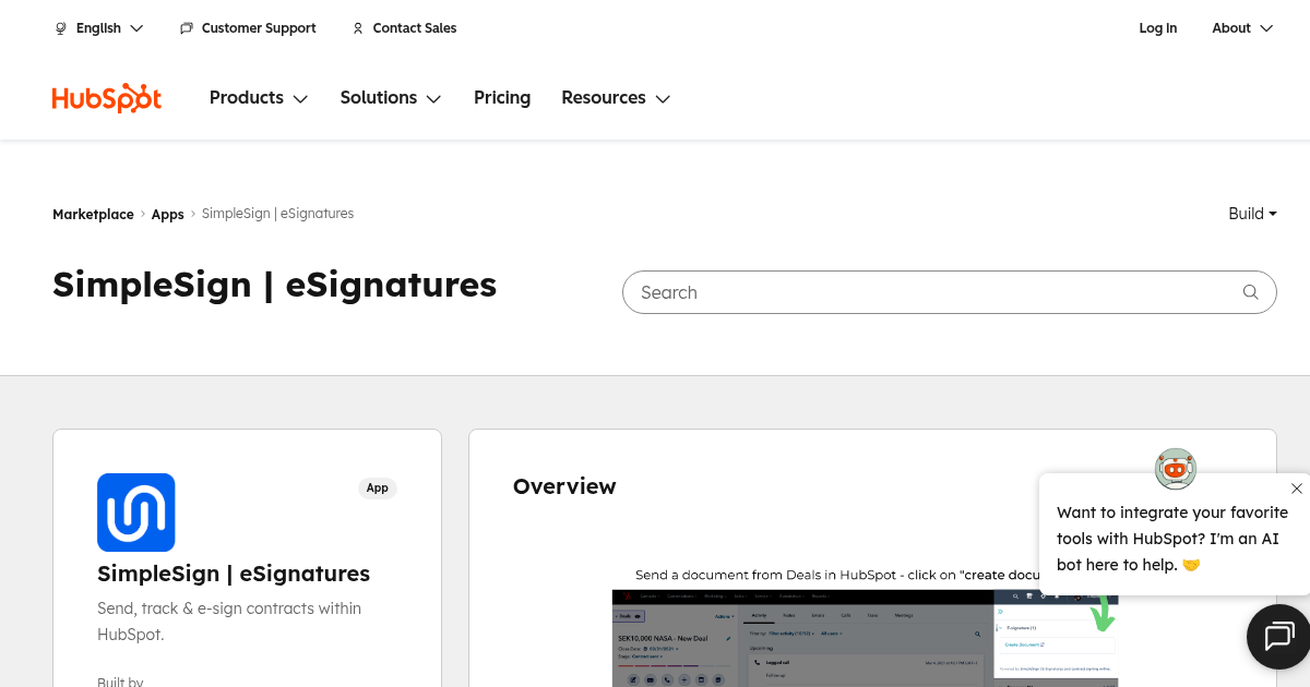 Simble Sign SimpleSign | eSignatures - Sales Enablement App for HubSpot | Simple ...