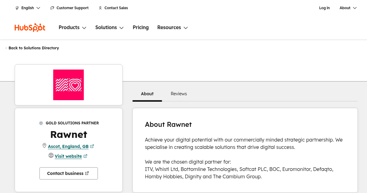 Warren Thompson Rawnet Rawnet Agency Services & Qualifications | HubSpot