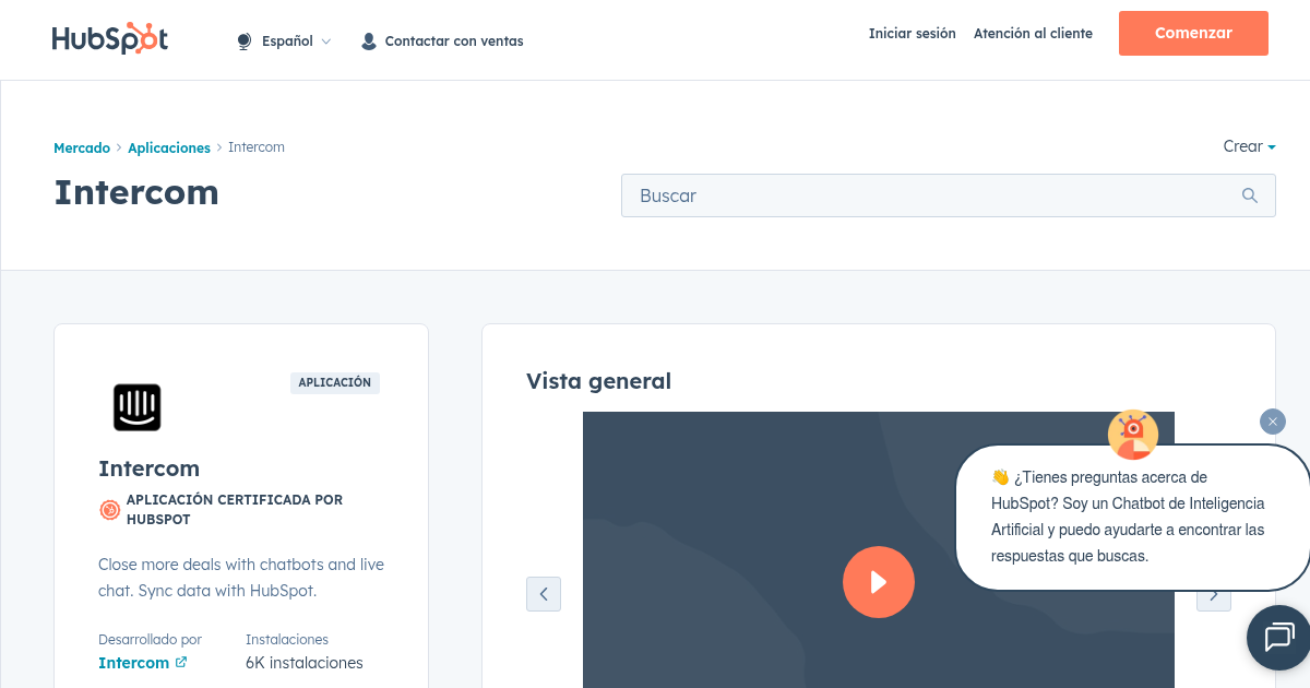 Intercom - Aplicaciones de Live chat para HubSpot | Intercom