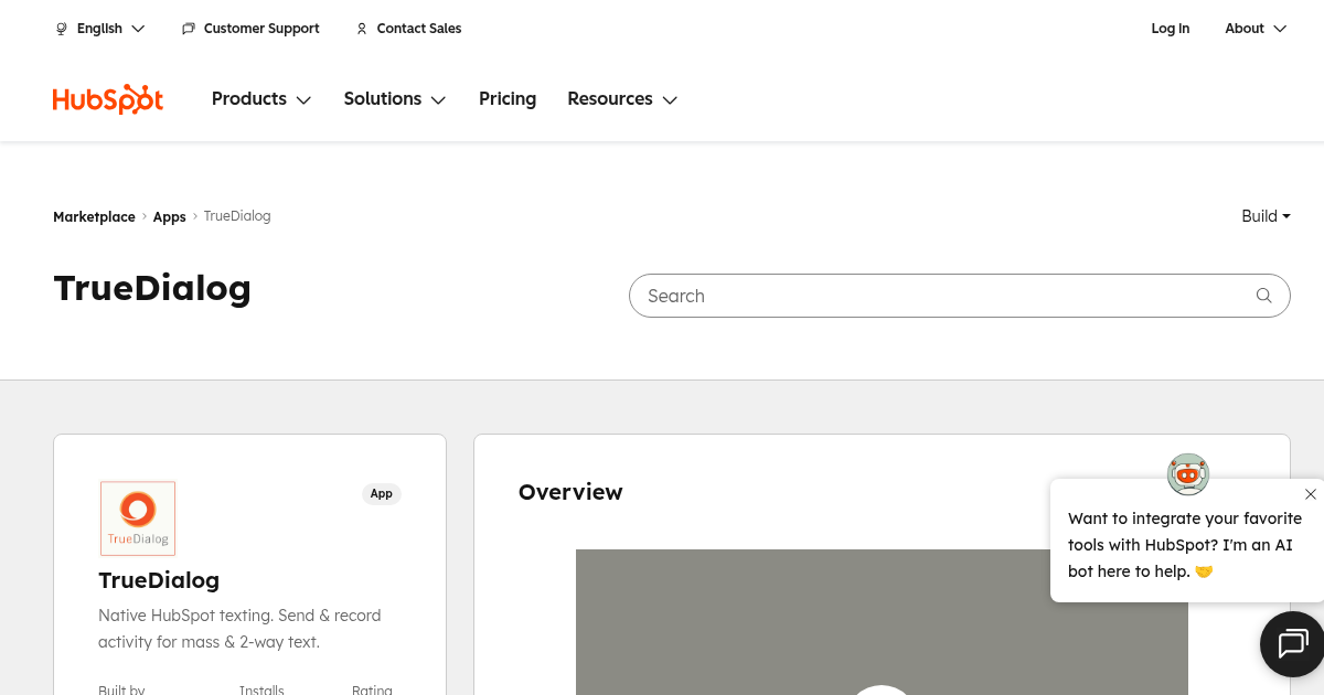 True Dialog Training TrueDialog - App for HubSpot | TrueDialog