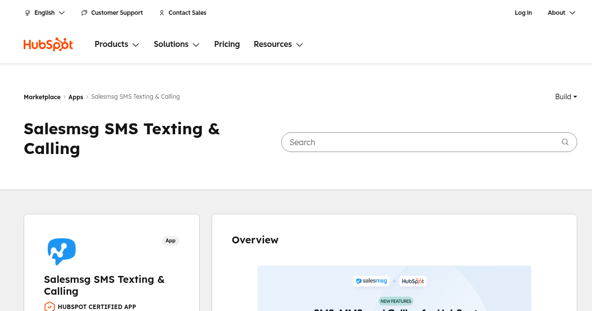 Call/msg Salesmsg SMS Texting & Calling - Calling and SMS App for HubSpot ...