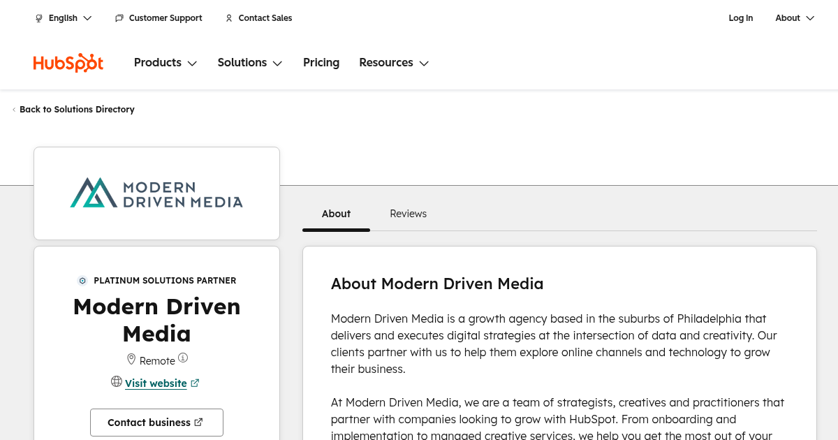Modern Driven Media Agency Services & Qualifications | HubSpot